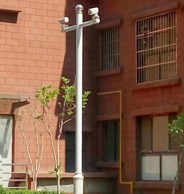 0.5米雙懸臂圓柱監控立杆