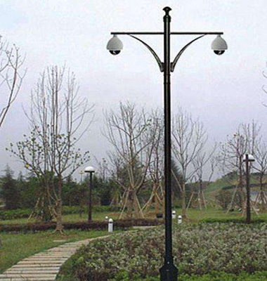 0.5米雙懸臂圓柱監控杆